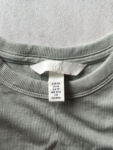 H&amp;M Light Green Fitted Top
