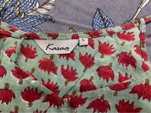 Kaasa Hues Printed Strap Top
