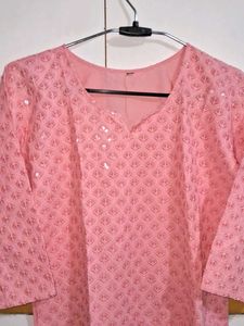 Beautiful Chikan n Sequins Kurta