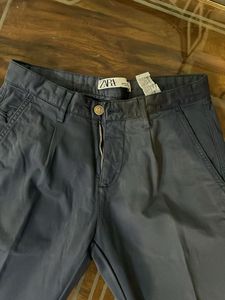 ZARA Navy Blue Trousers