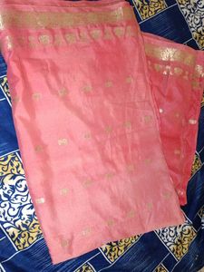 Silk Saree With Bodar