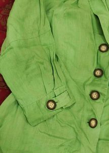 Green Button-Up Blazer