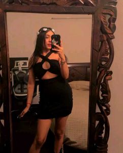 Brand New (Newme) Black Cutout Ruched Dress