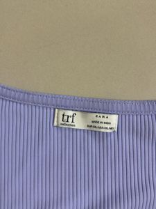 Zara Ribbed Square Neck Top