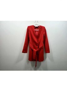 Zara Red Wrap Blazer Dress