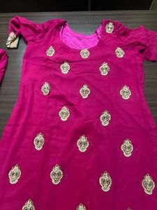 Pink Embroidered Kurta Set