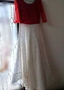 Red &amp; White Dress