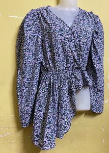 Highlow Lavender Print Top