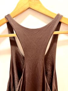 Brown Racerback Tank Top