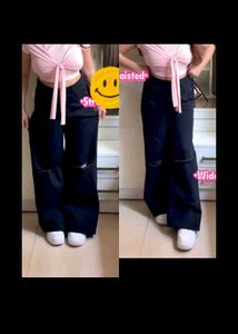 h&m Ripped baggy jeans