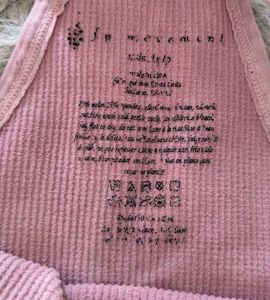 Pink ribbed tank top