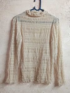 Trendy Ladies See-through Fashion Top