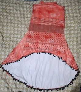 Coral Hi-Lo Top