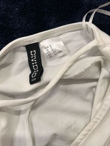 Cute White Peplum Top