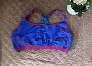 Blue & Pink Sports Bra