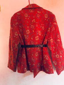 Floral Red Jacket