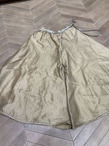 Wide Leg Gold Pants