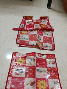 Kids' Arts & Crafts Apron + Floor Mat