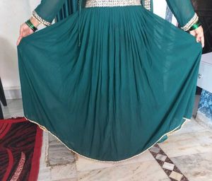 Green Embellished Lehenga Choli