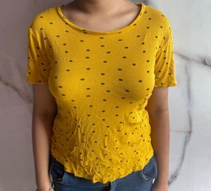 Yellow Polka Dot Tee