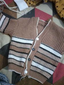 Cute Striped Knit Cardigan
