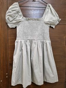 Asos  Smocked Cotton Dress