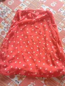 Cute Red Polka Top