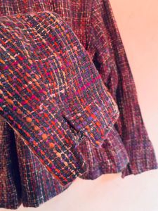 Tweed Blazer with Belt