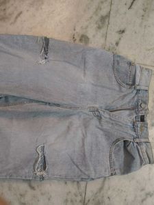 Washed Denim Jeans For Women