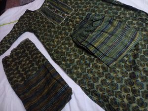 🥳OFFER PRICE!! Kurti Pant Dupatta Set. #suit