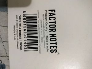 Factor Notes Sticker Book