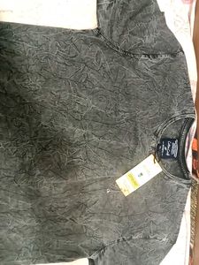 Stylish Grey Cotton Craft T-Shirt