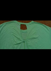 Mint Green Twist-Back Tee