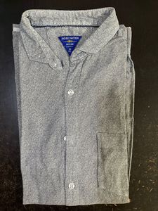 Mens Indigo Nation Grey Printed Semi Formal Shirt