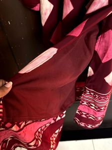 Maroon &amp; Pink Kurta