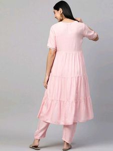 Women's Cotton Anarkali Kurta with Pant
