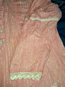 Beautiful Kurti Frock With Dupatta