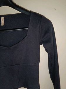 Trending Crop Top - Heart Neck Style🖤