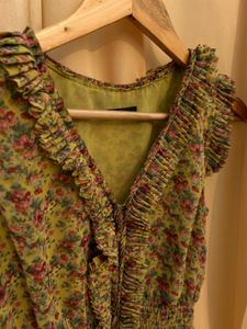 Floral Ruffle Mini Dress