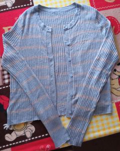 Combo Cardigan Sweater