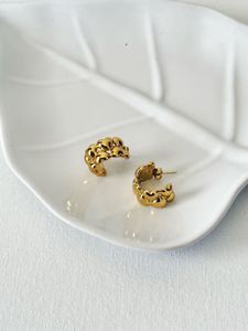 Gold Bubble Hoop Earrings