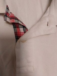 Plus Size  White Polo T-shirt Clearance Sale