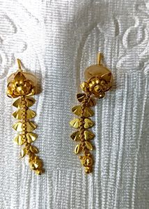 Gold Polish Earrings