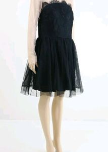 Net And Lace Dress For Birthday Or Prom Parties