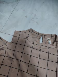 Cold Shoulder Beige Top