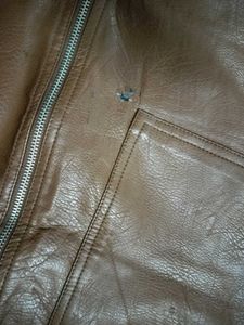 A Mini Leather Skirt