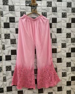 Mirror Work Chickenkari Kurti Set