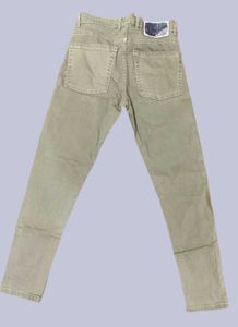 Stylish Olive Green Slim Fit Jeans Trendy And Cool