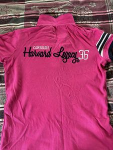 Pink Polo Top