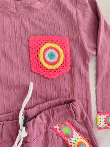 Adorable Kids' Outfit with Crochet Details